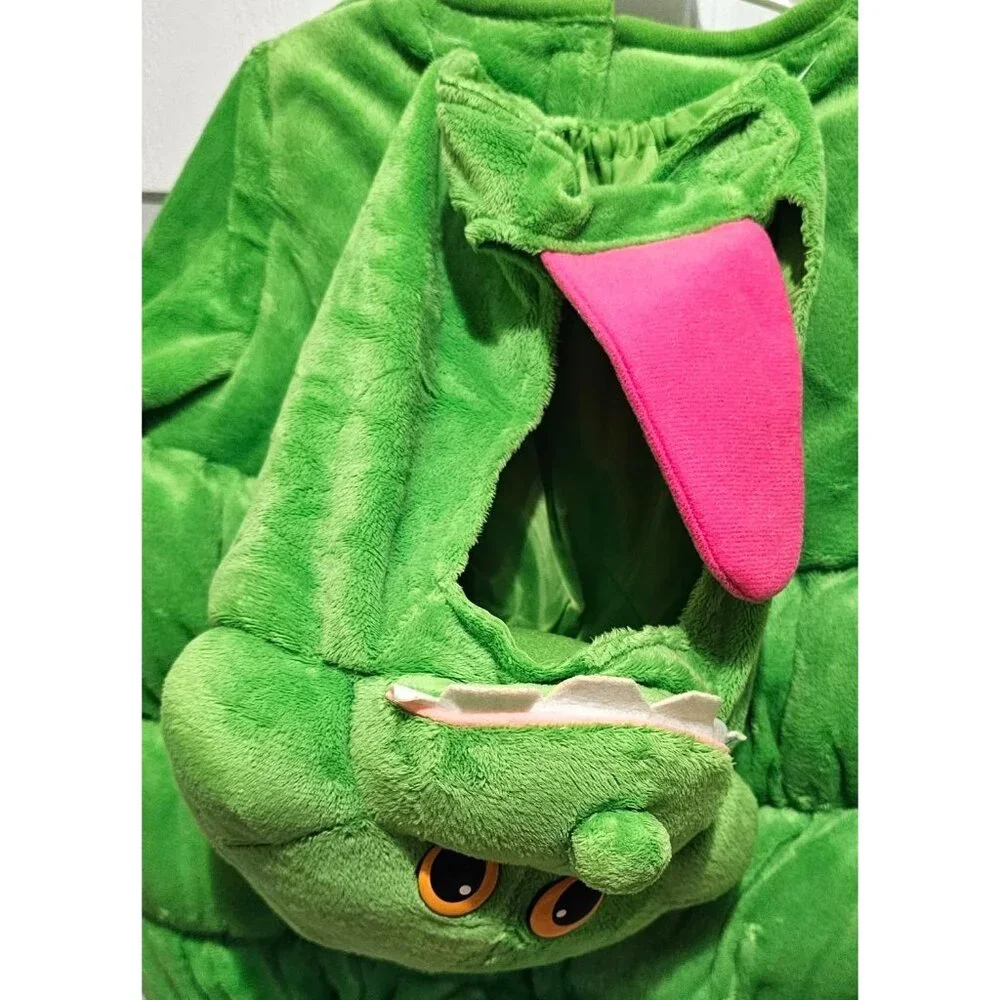 Ghostbusters Slimer Deluxe Costume 6-12 M Halloween Plush Green Baby Cute NEW